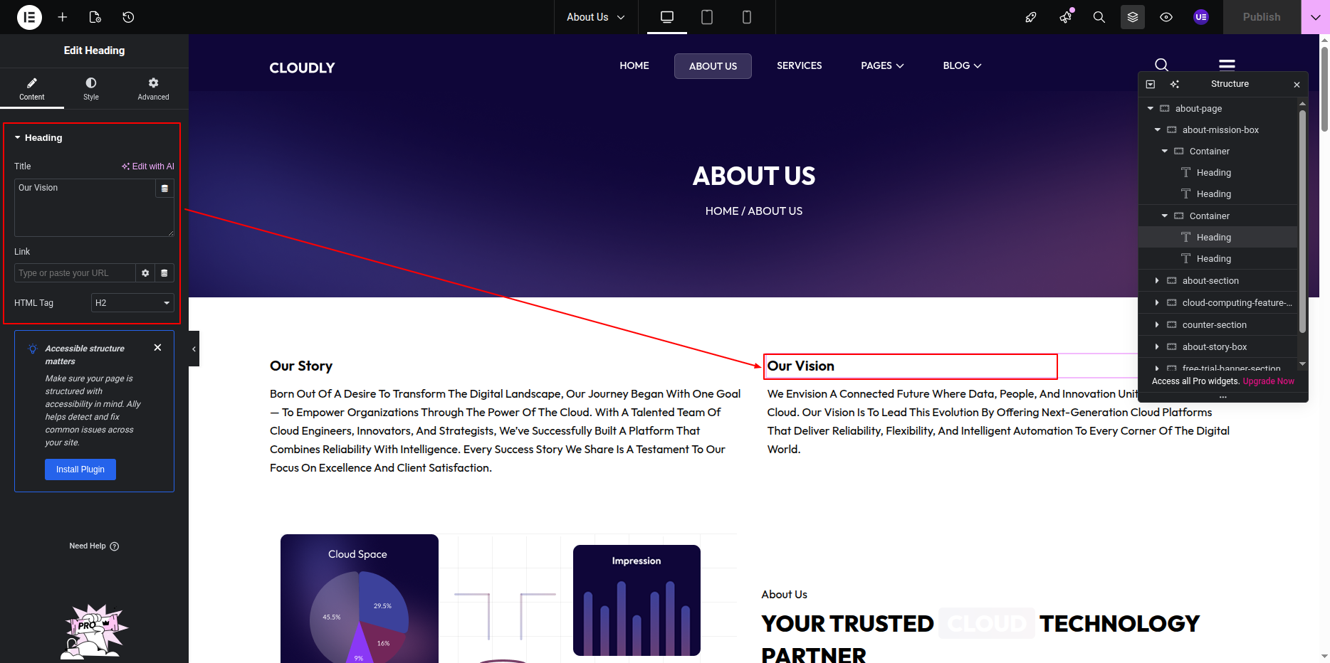 About Page Banner Section