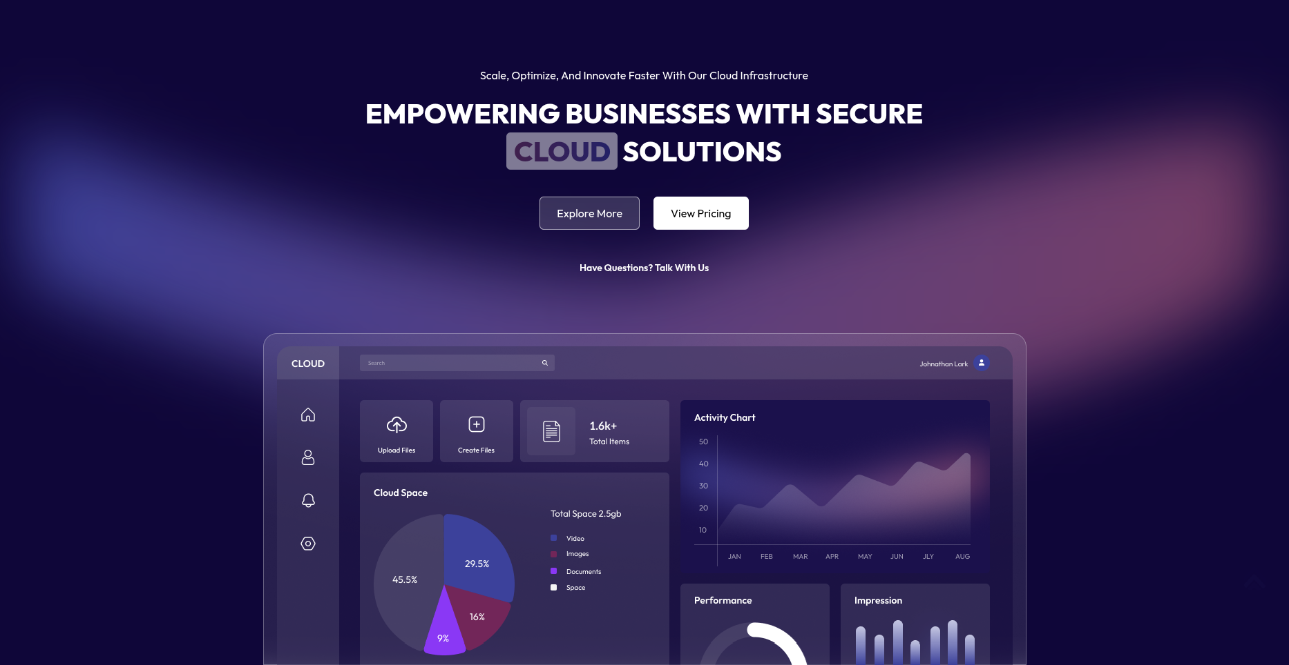 Homepage Banner Section