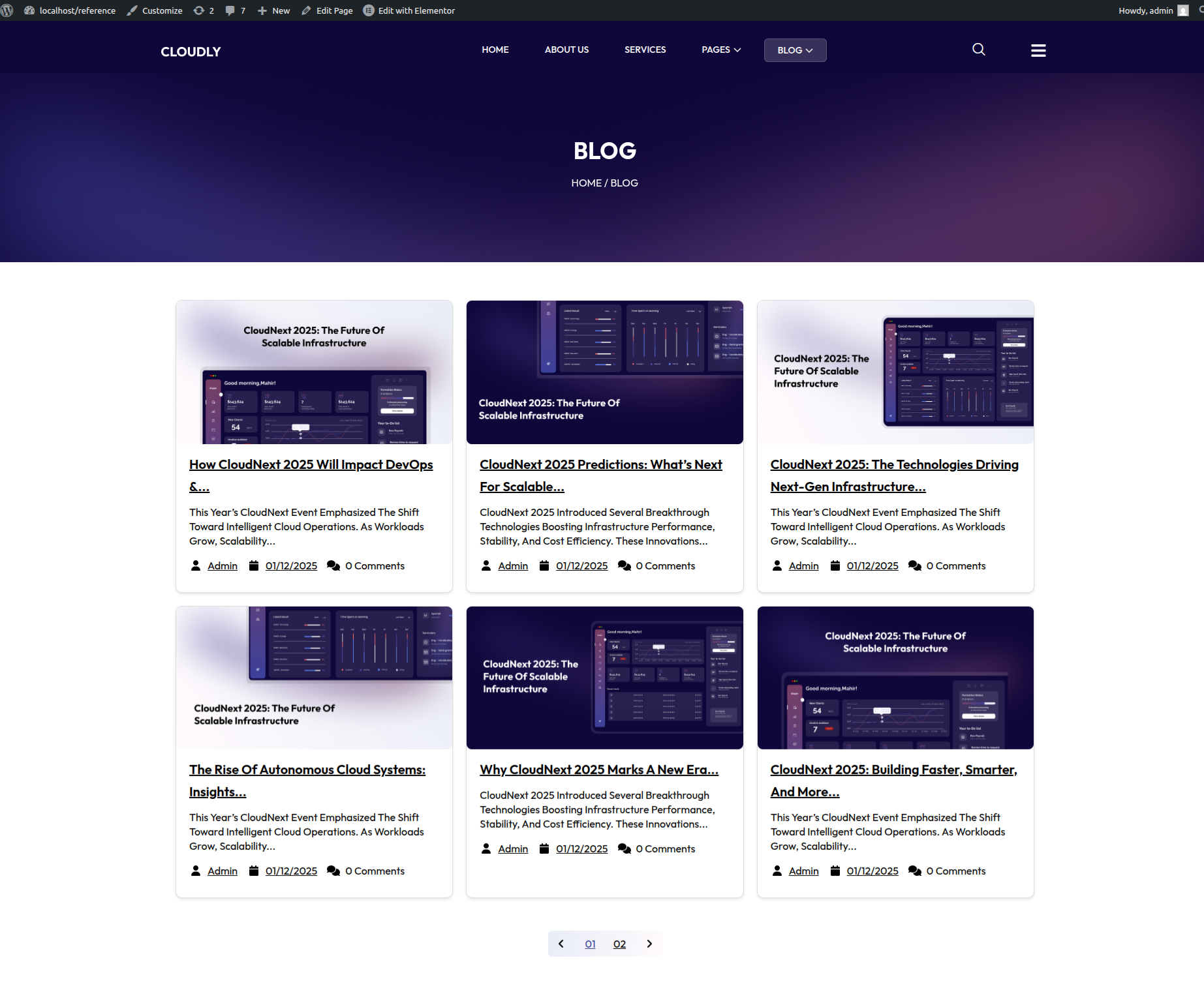 Blog Page Without Sidebar
