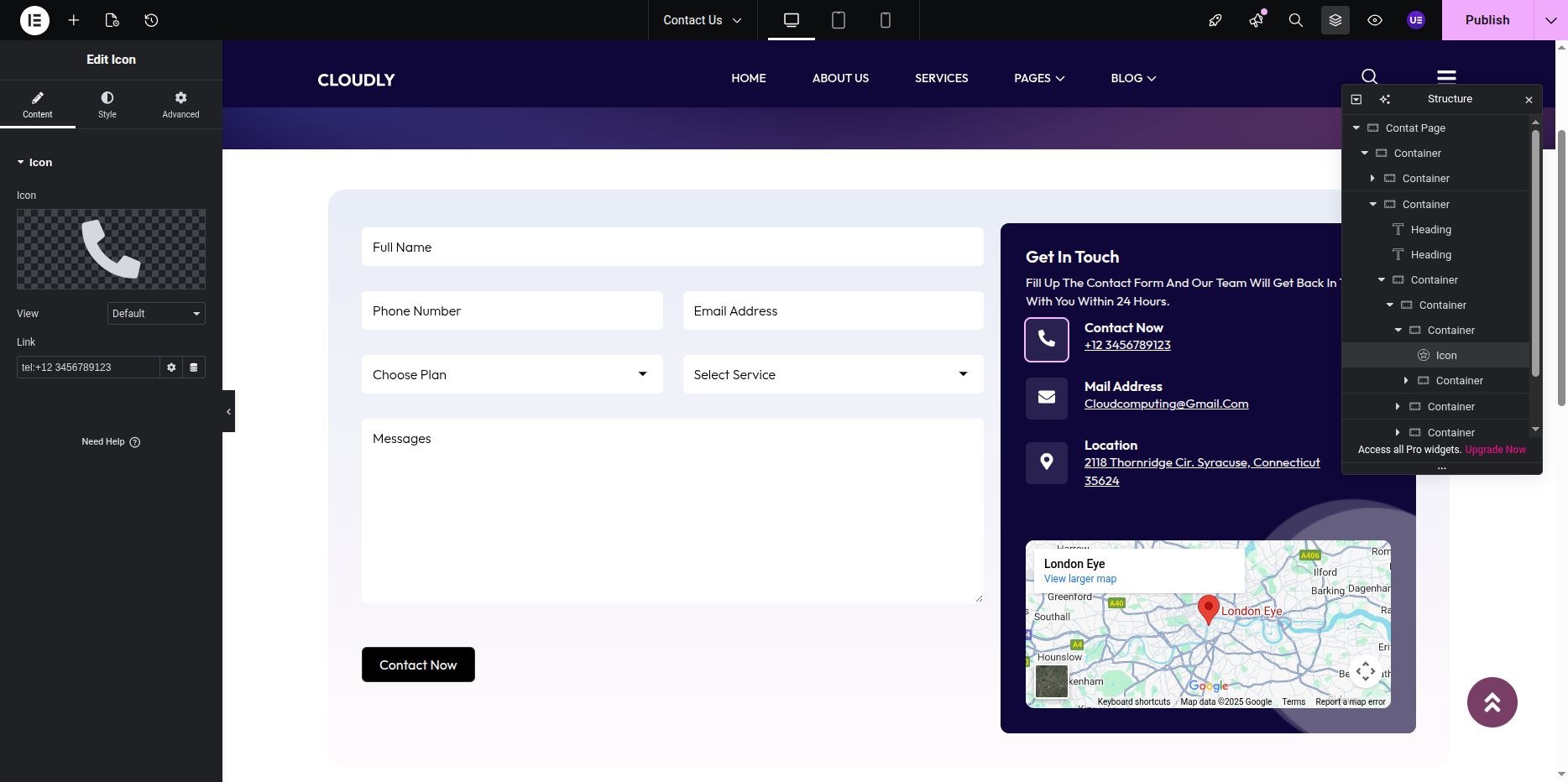 Contact Page