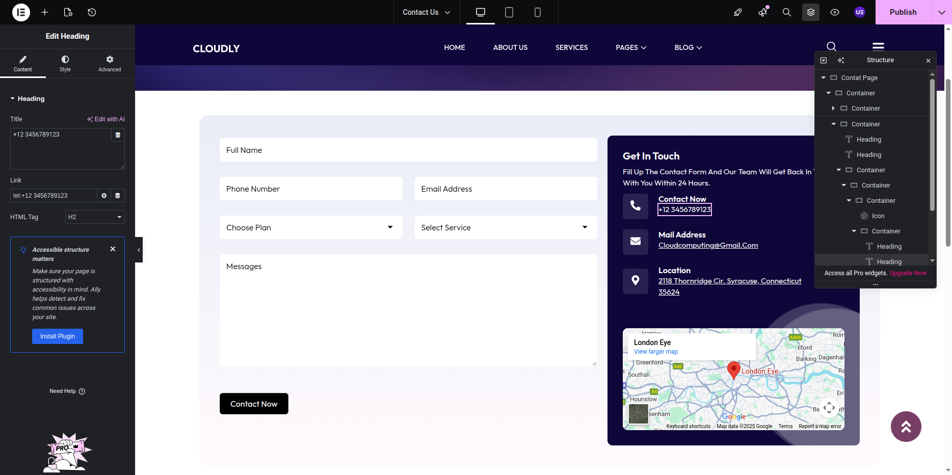 Contact Page