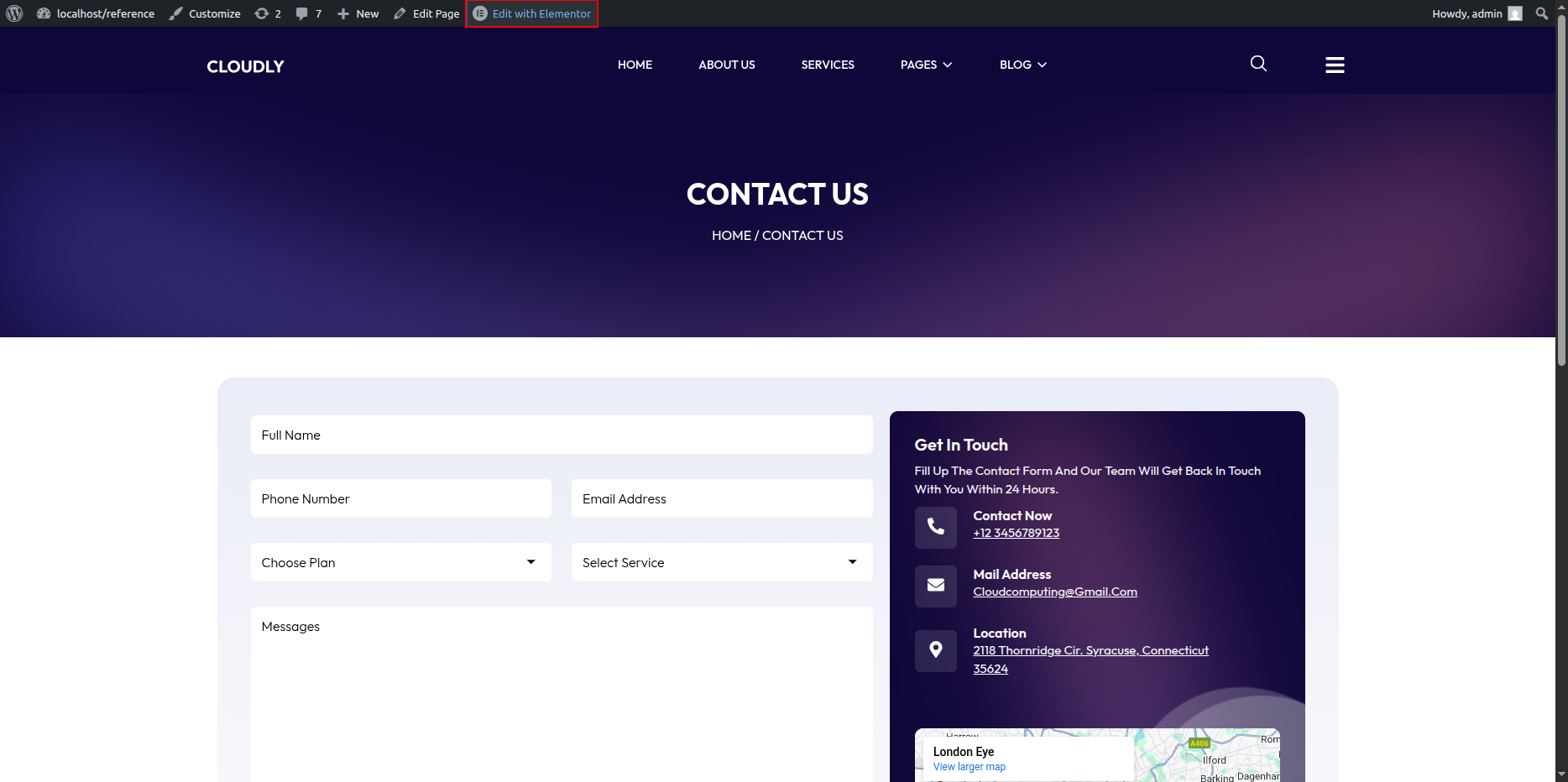 Contact Page