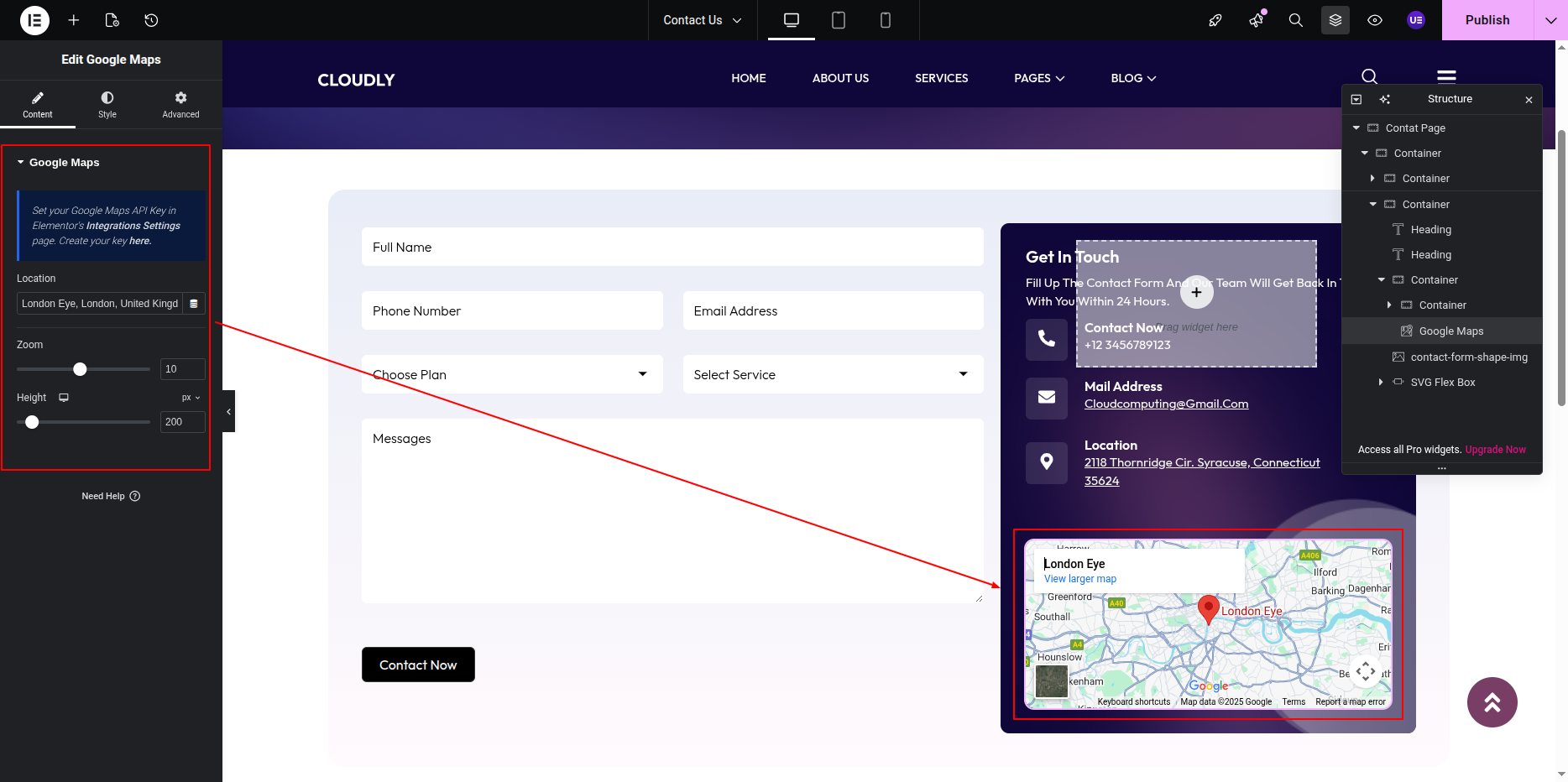 Contact Page