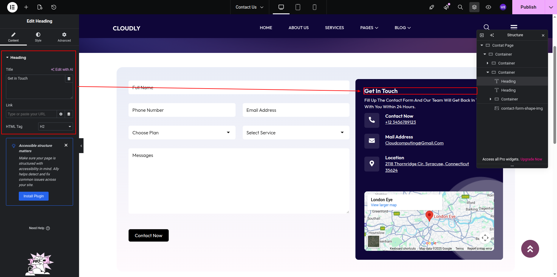 Contact Page