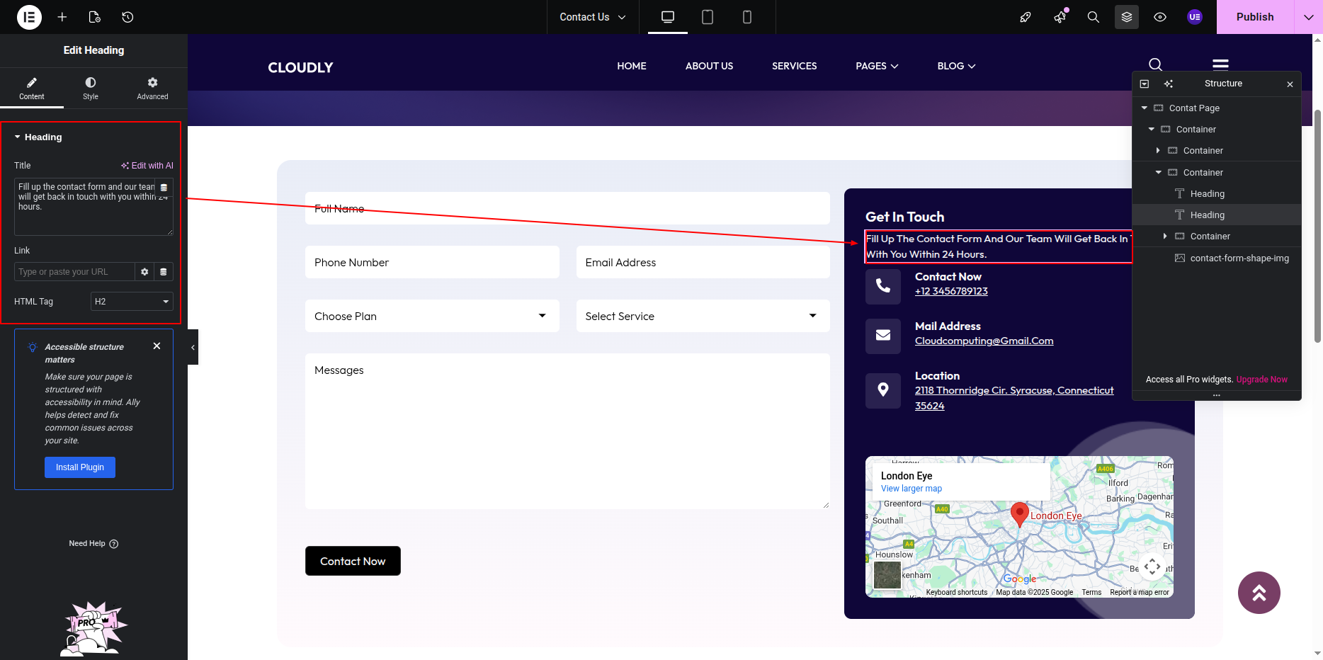 Contact Page