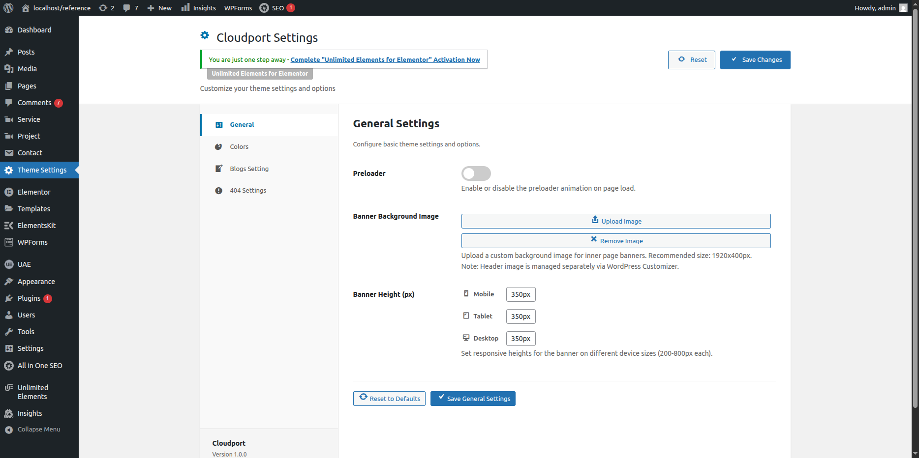 Customizer Overview