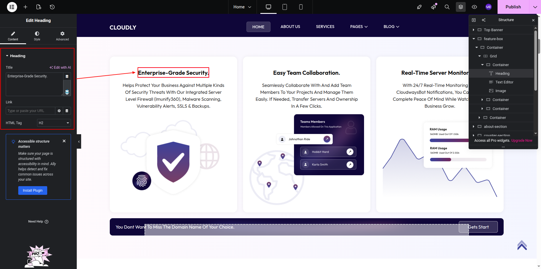 Features Section with Gradient Background