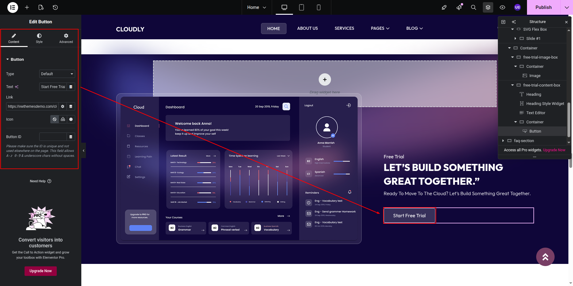 Free Trial Banner Button