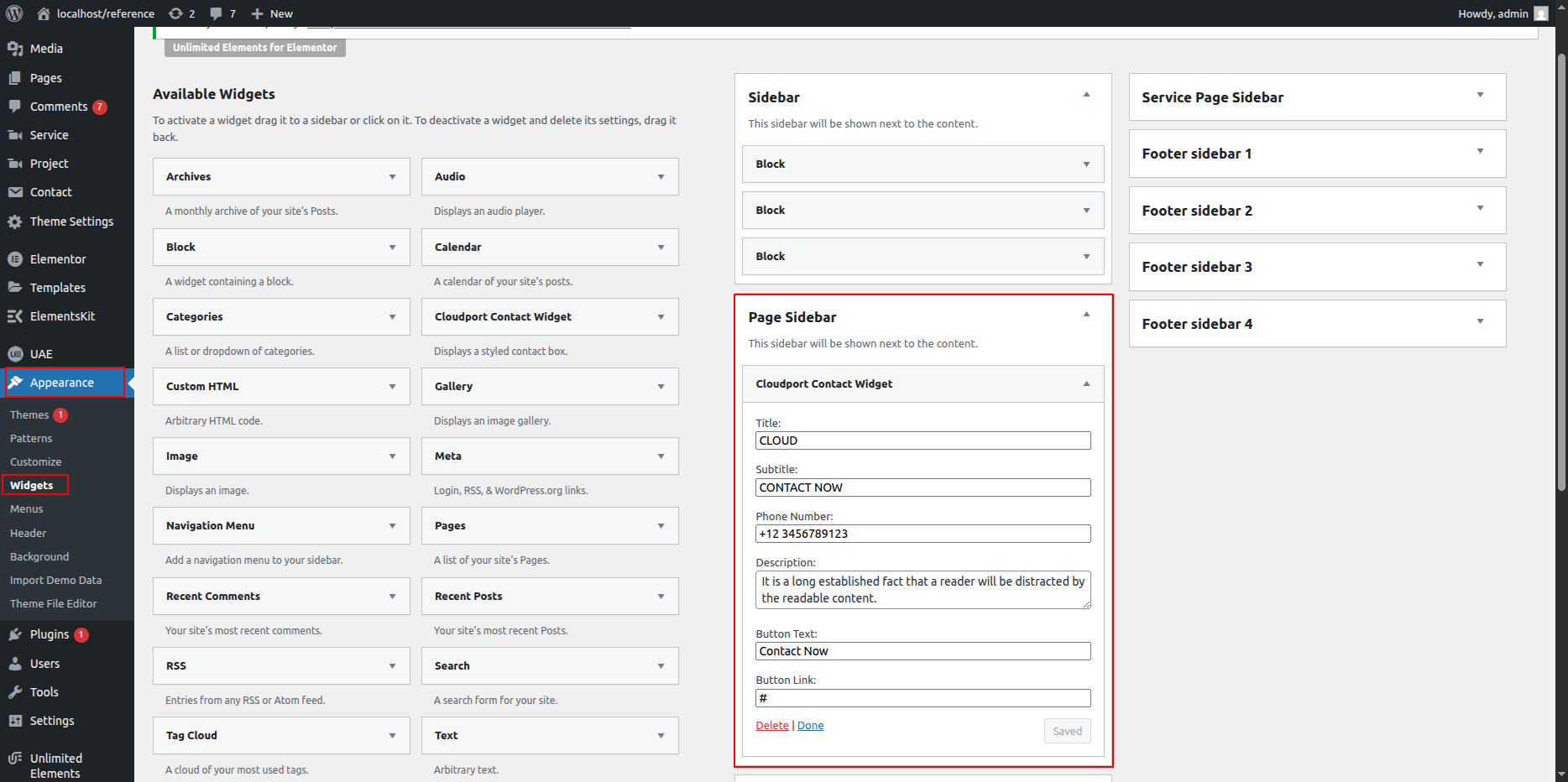 Page with Right Sidebar