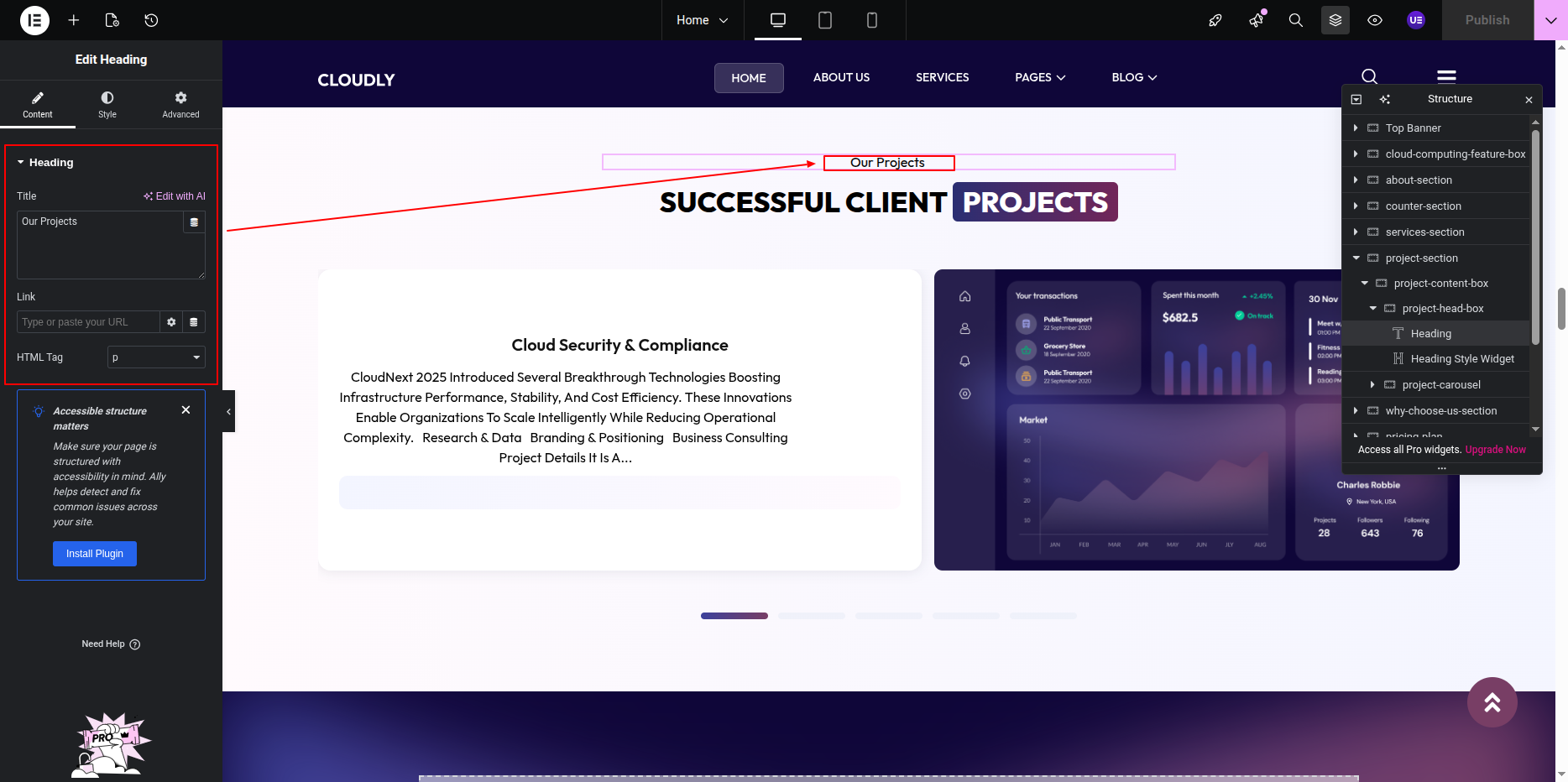 Projects Section Title