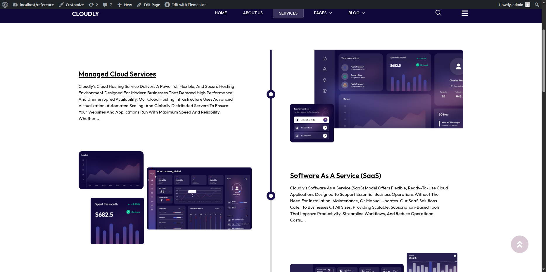 Service Page Services Posts Section