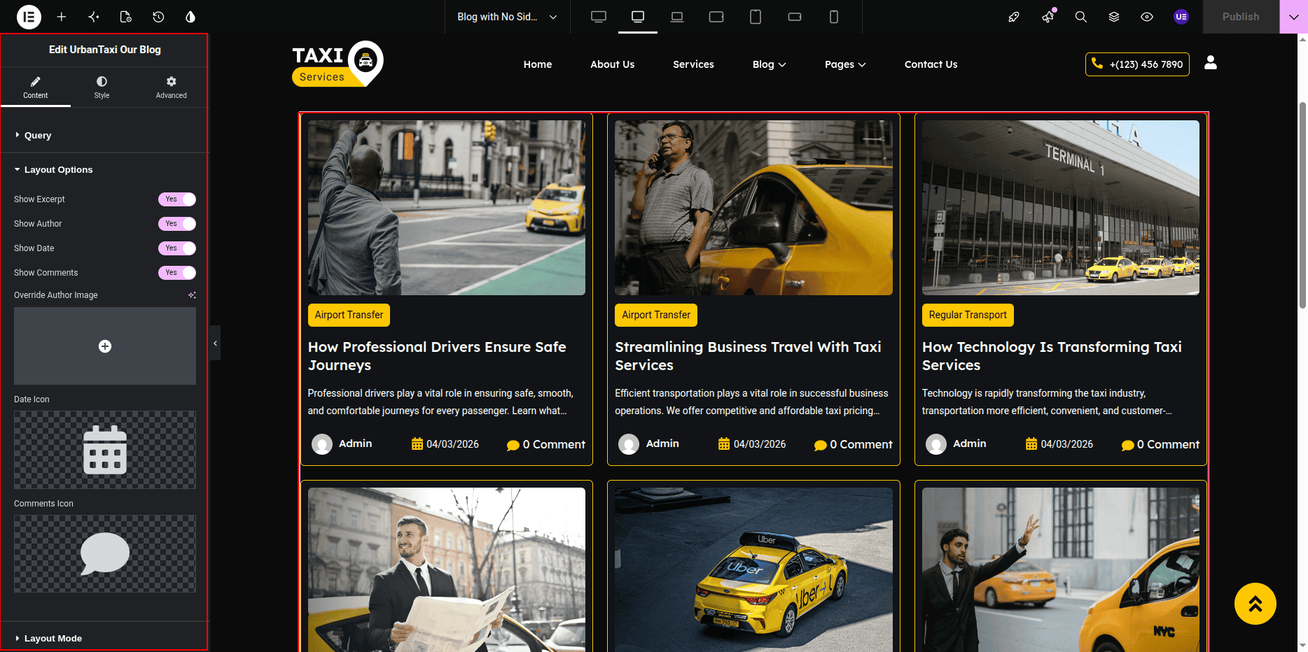 Blog Page Without Sidebar