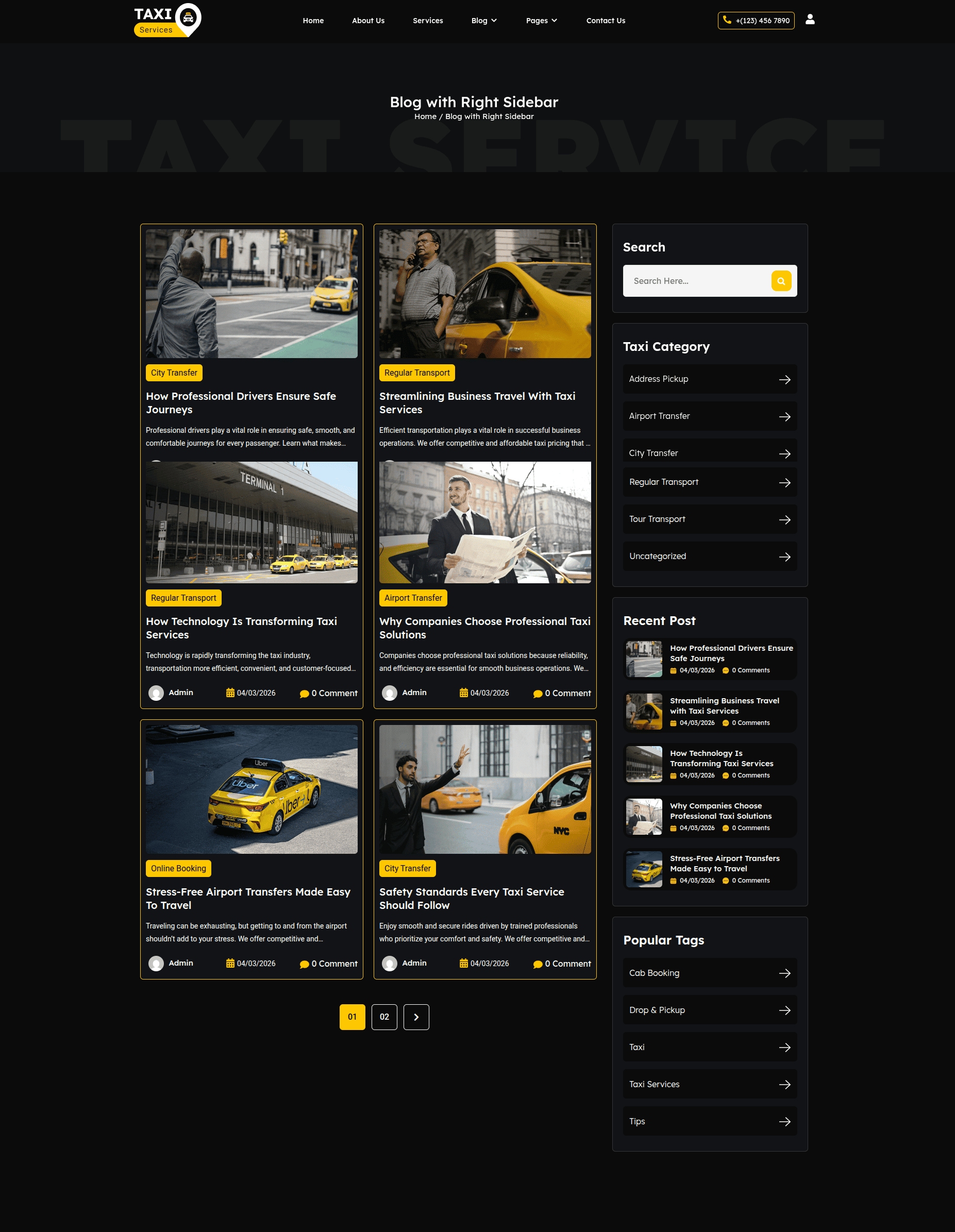 Final Blog with Right Sidebar Layout