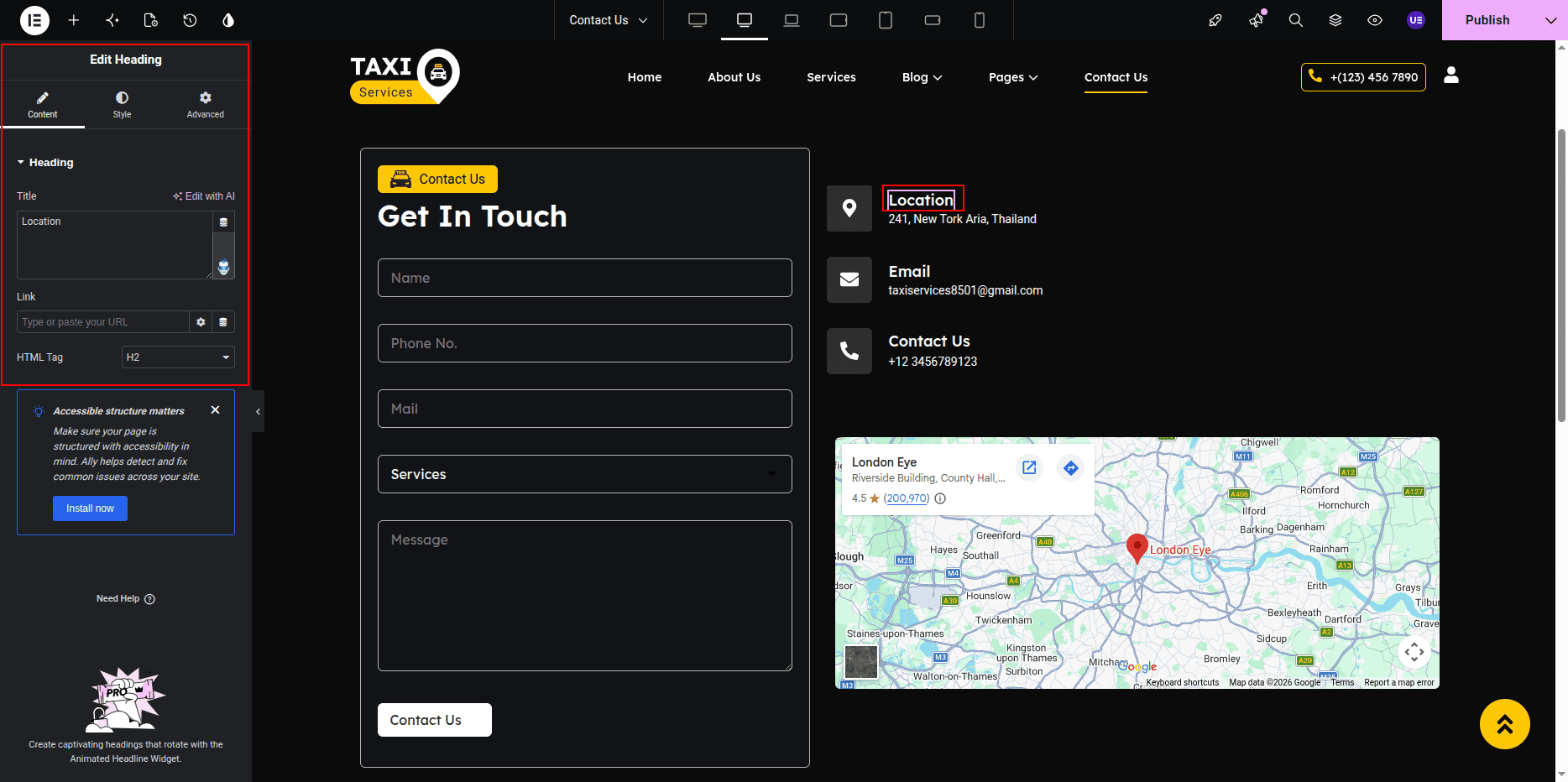 Contact Page