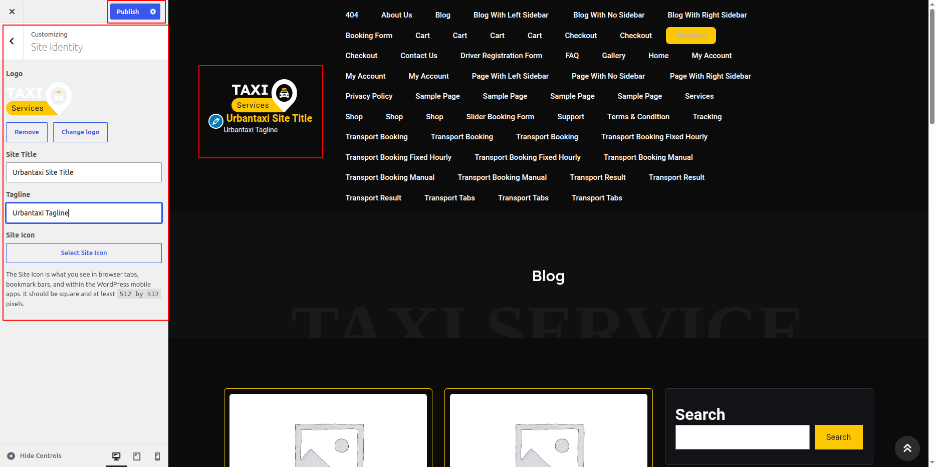 Navigate to Site Identity Settings