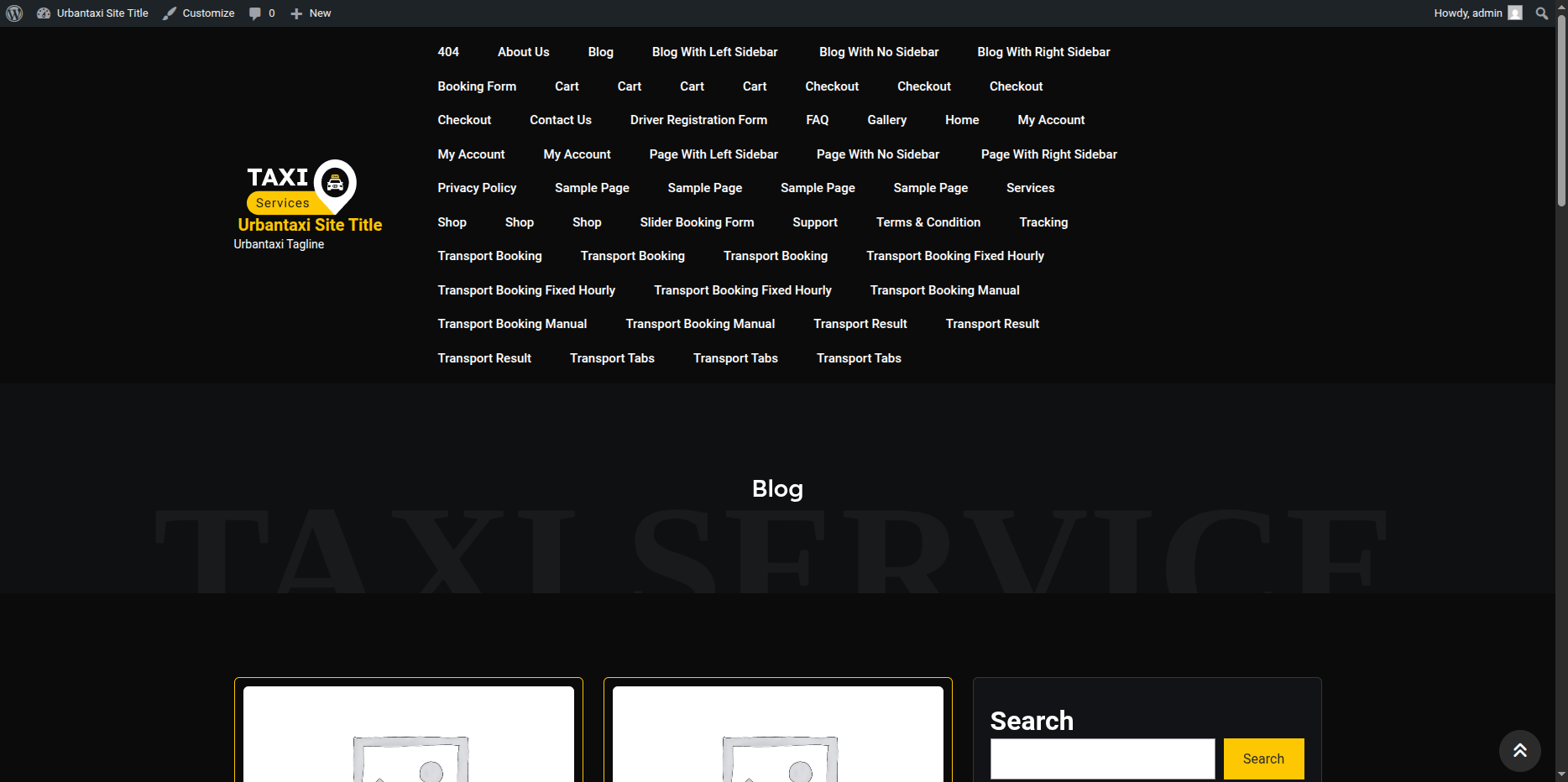 Updated Site Title and Tagline on Front End