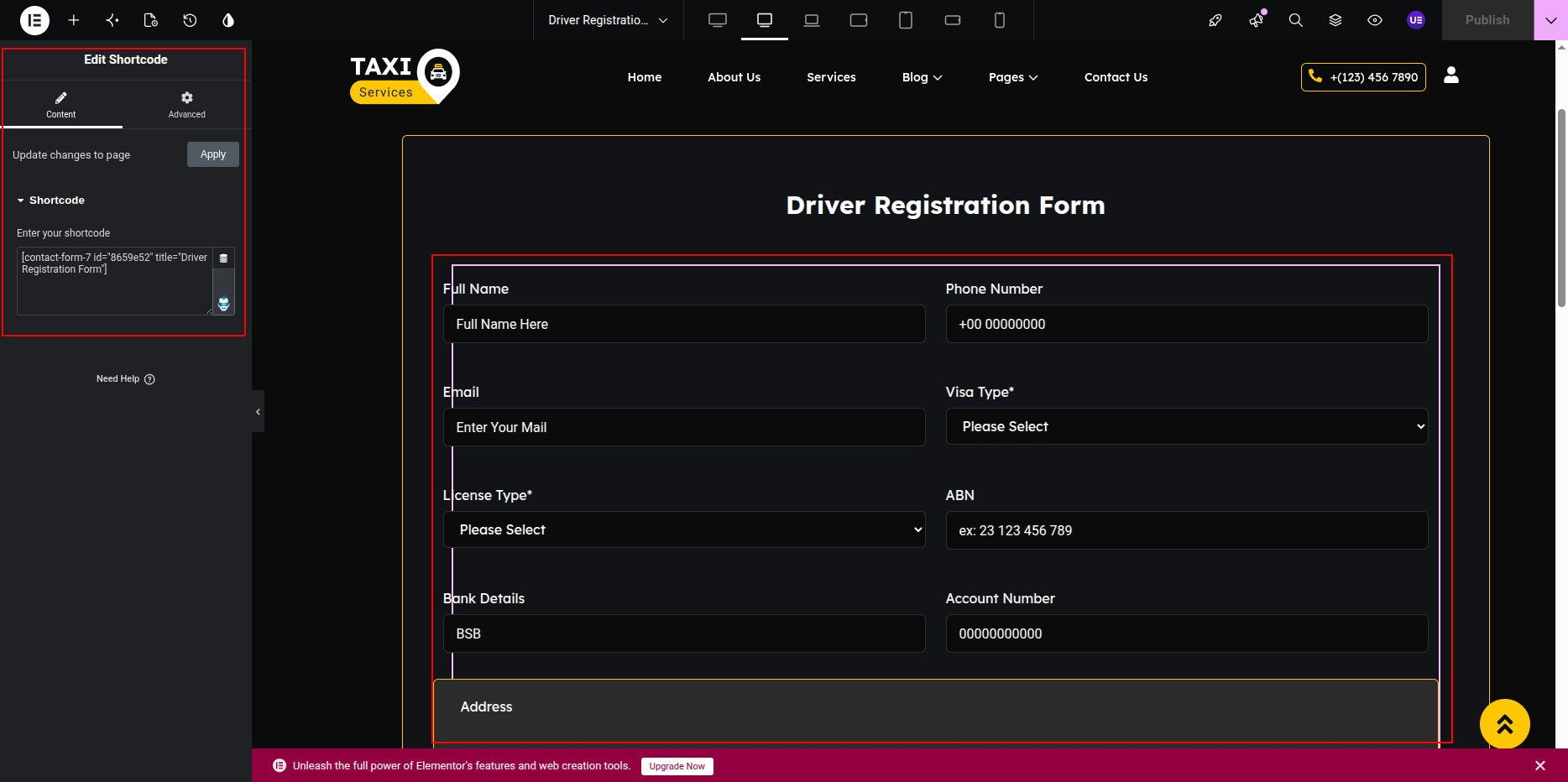 Driver Registration Form