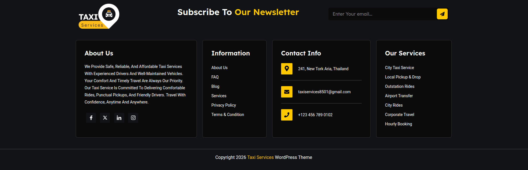Footer Overview