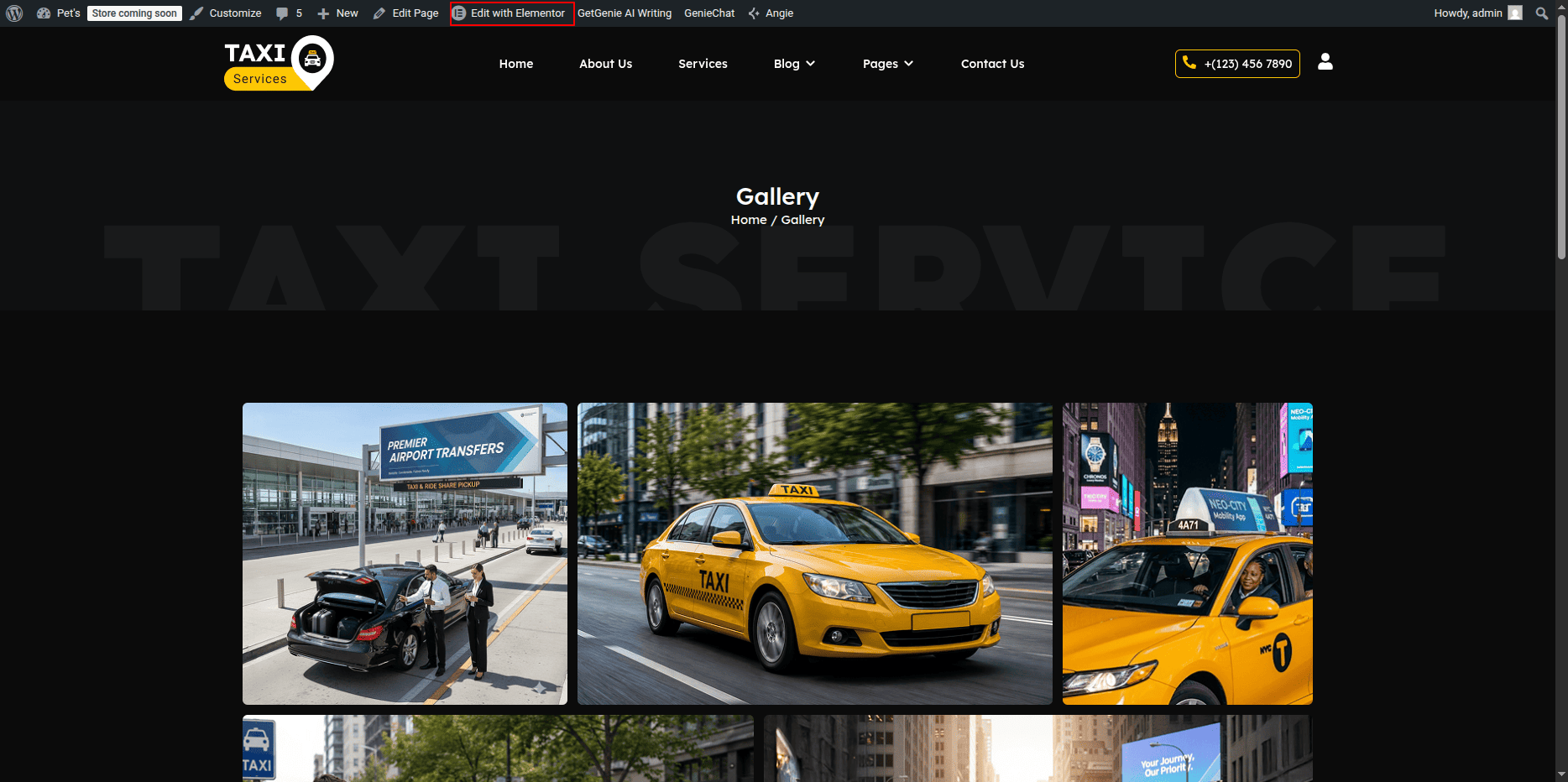 Gallery Page Editor