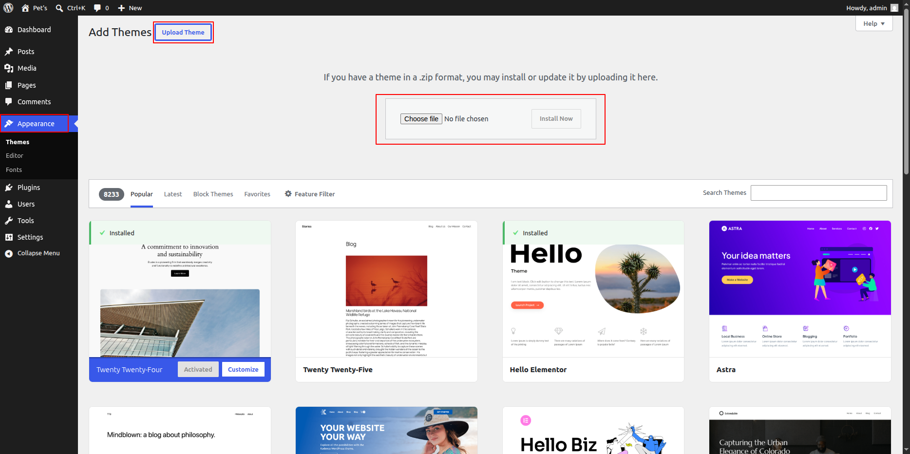 Demo Import Overview