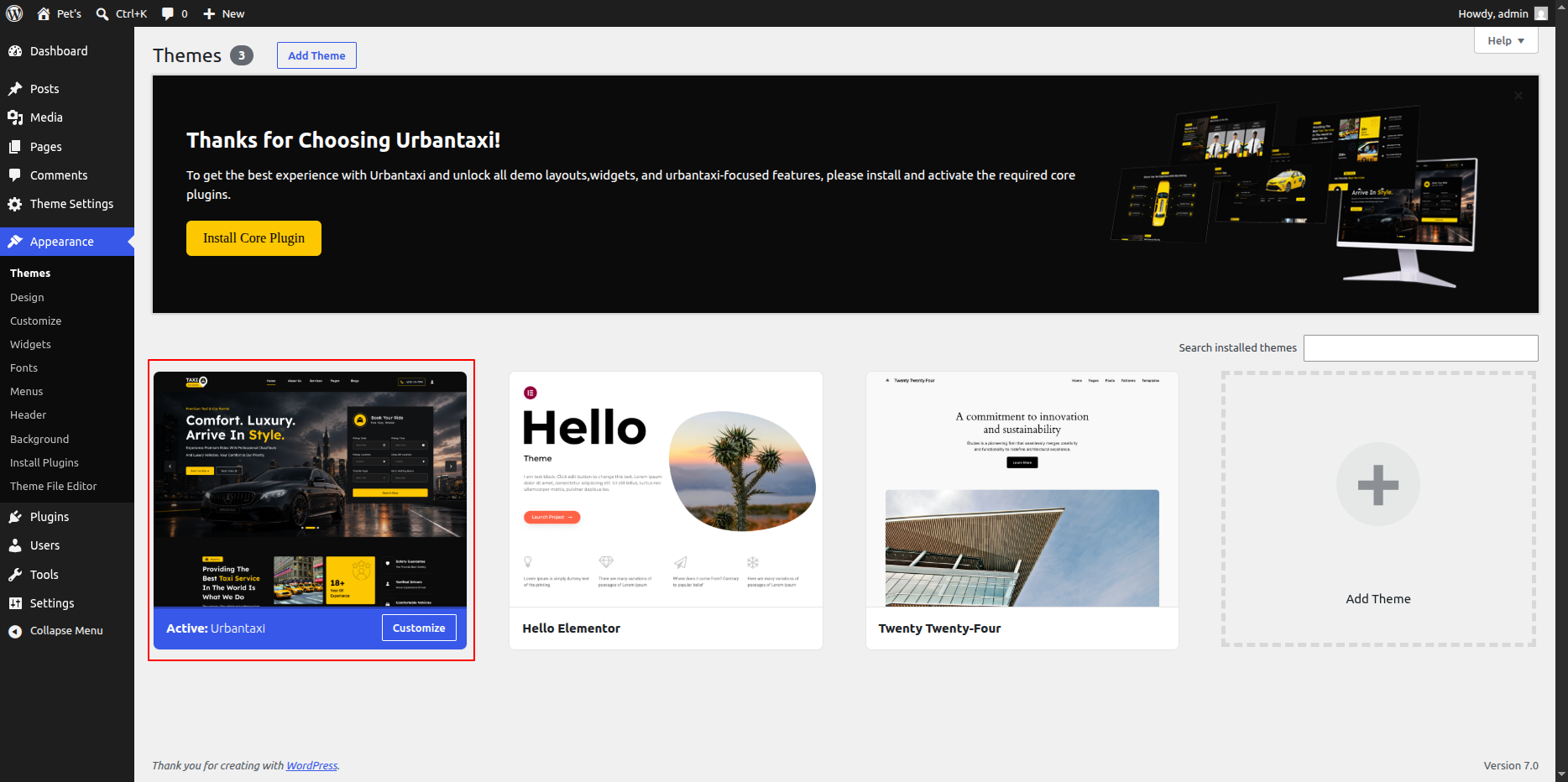 Demo Import Overview