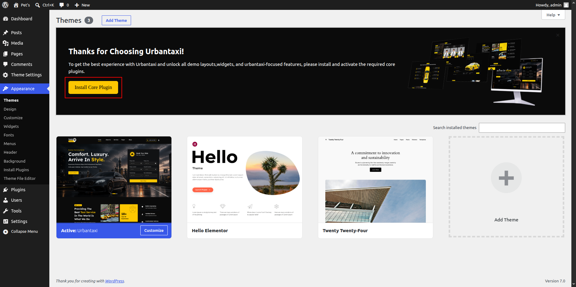 Demo Import Overview