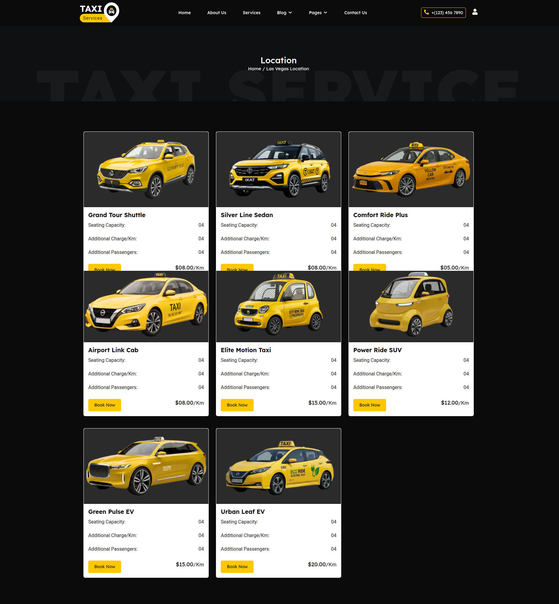 Location Page Frontend Preview