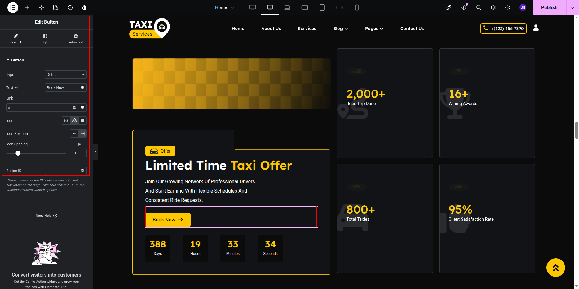Offer Button Settings