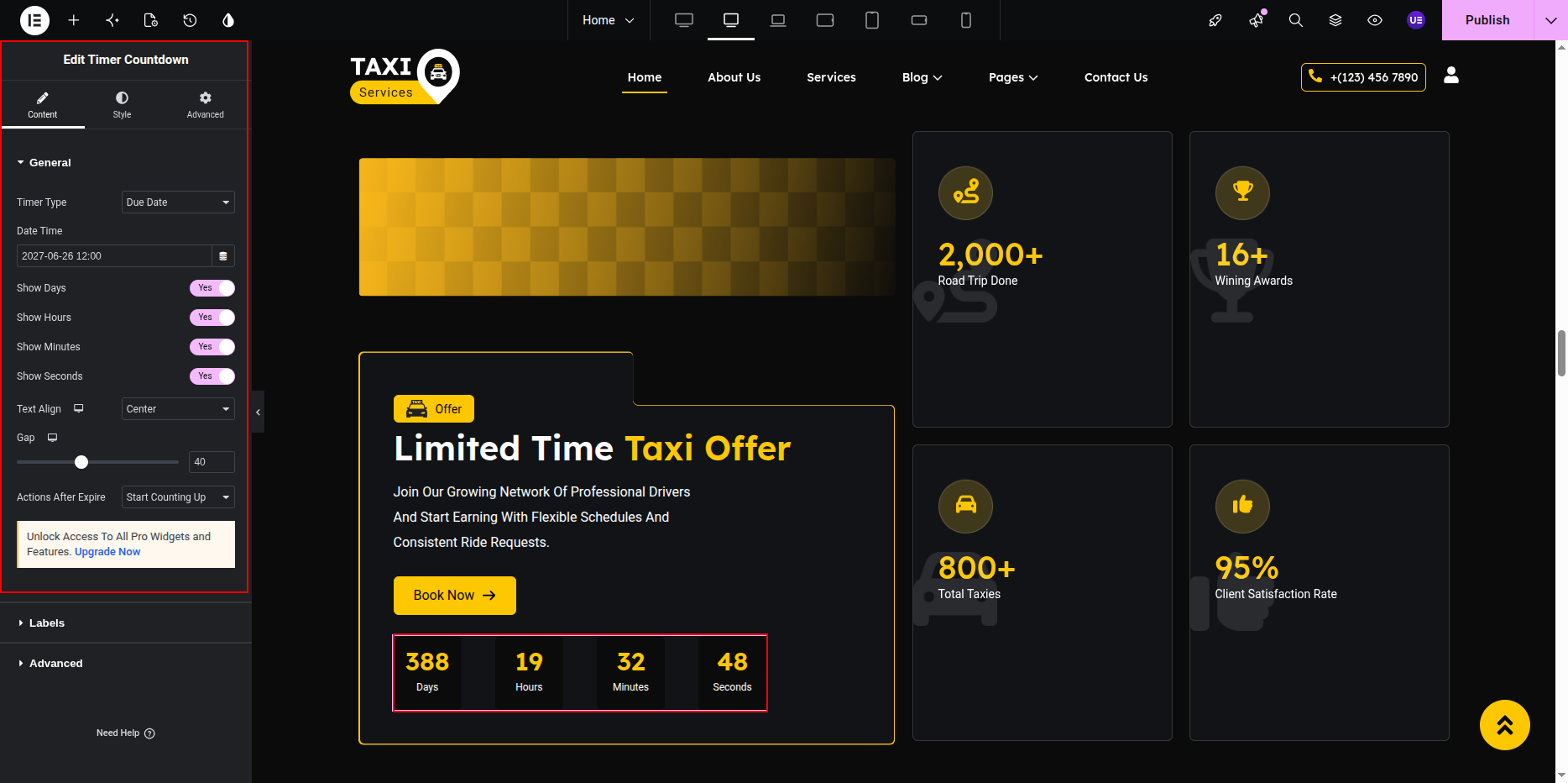 Offer Timer Settings