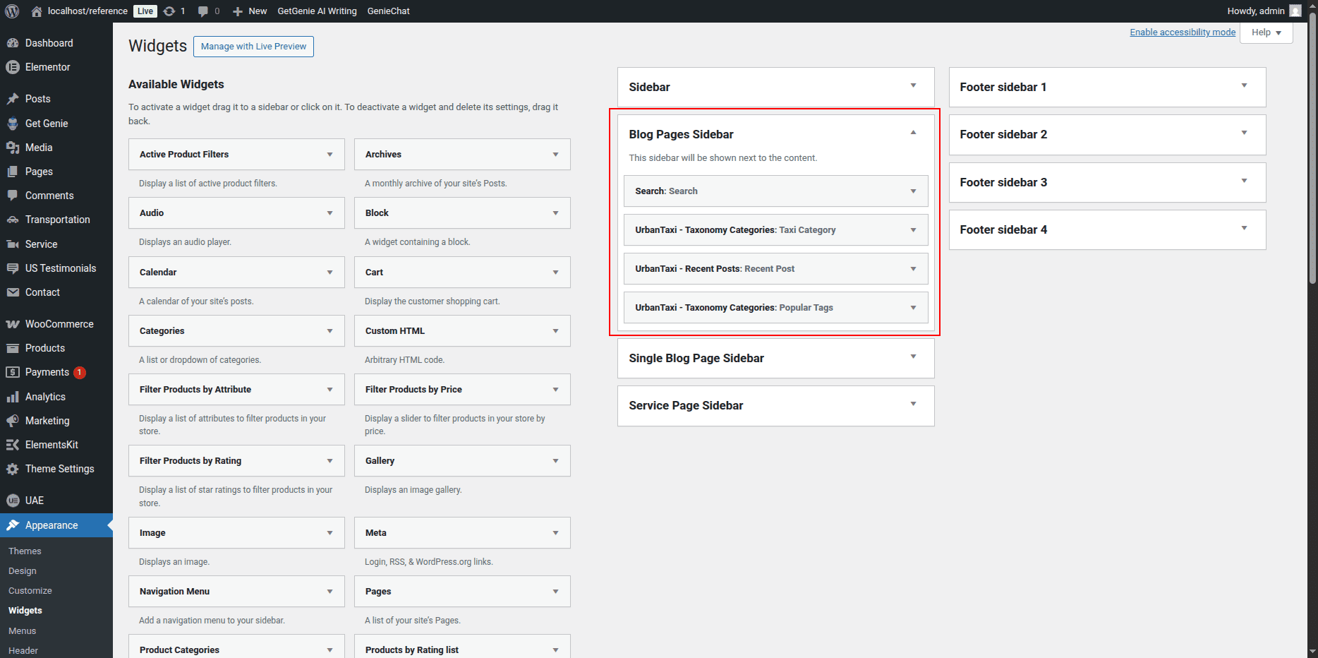 Page with Right Sidebar
