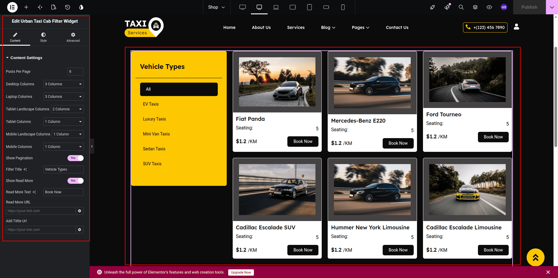 Shop Page Content Editor