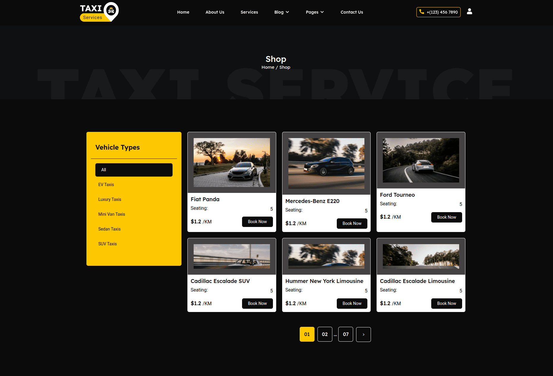 Shop Page Frontend Preview